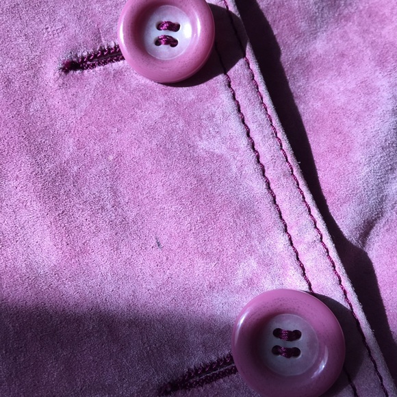 Danier Genuine Suede Leather Jacket (Girls 3) - Picture 5 of 6